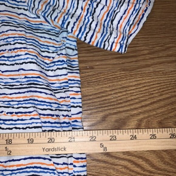 Columbia Regular Fit Large Mens White Colorful Stripped Button Up Shirt - Picture 4 of 7